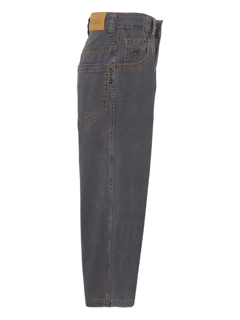  Molo Peace Motif Jeans - Grey 