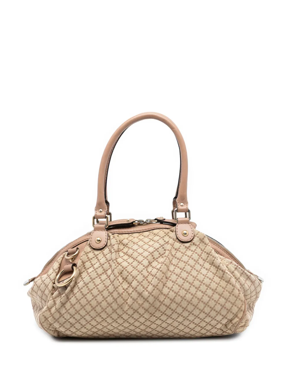 Gucci Pre-Owned 2016-2025 Diamante Canvas Sukey satchel - Marrone