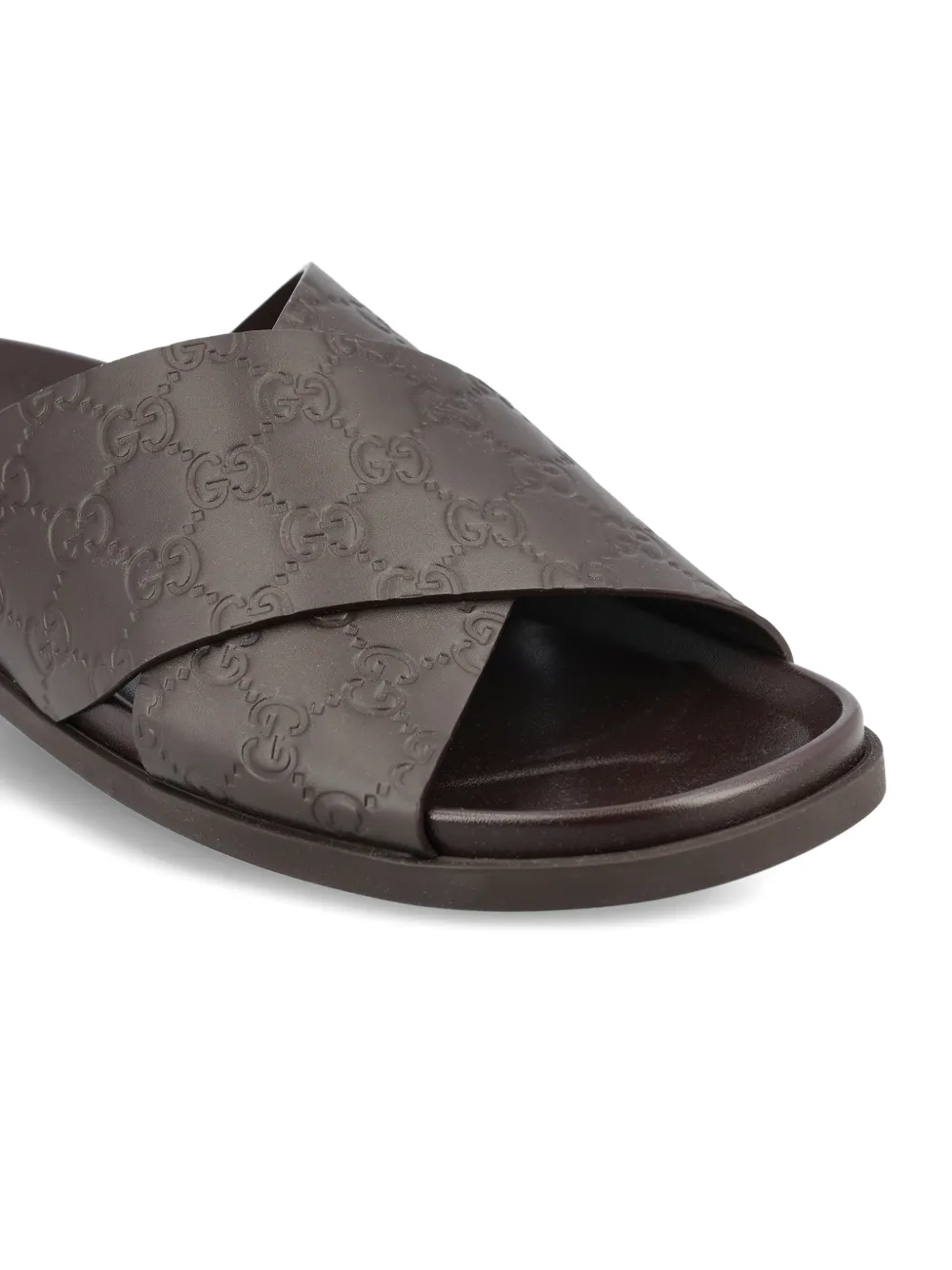 Gucci GG criss-cross flat sandals Bruin