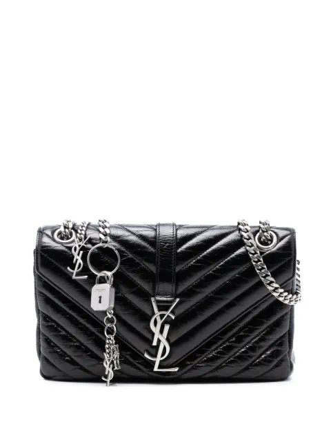 Saint Laurent Pre-Owned 2015 Medium Crinkled Calfskin Punk Chain Bag shoulder bag