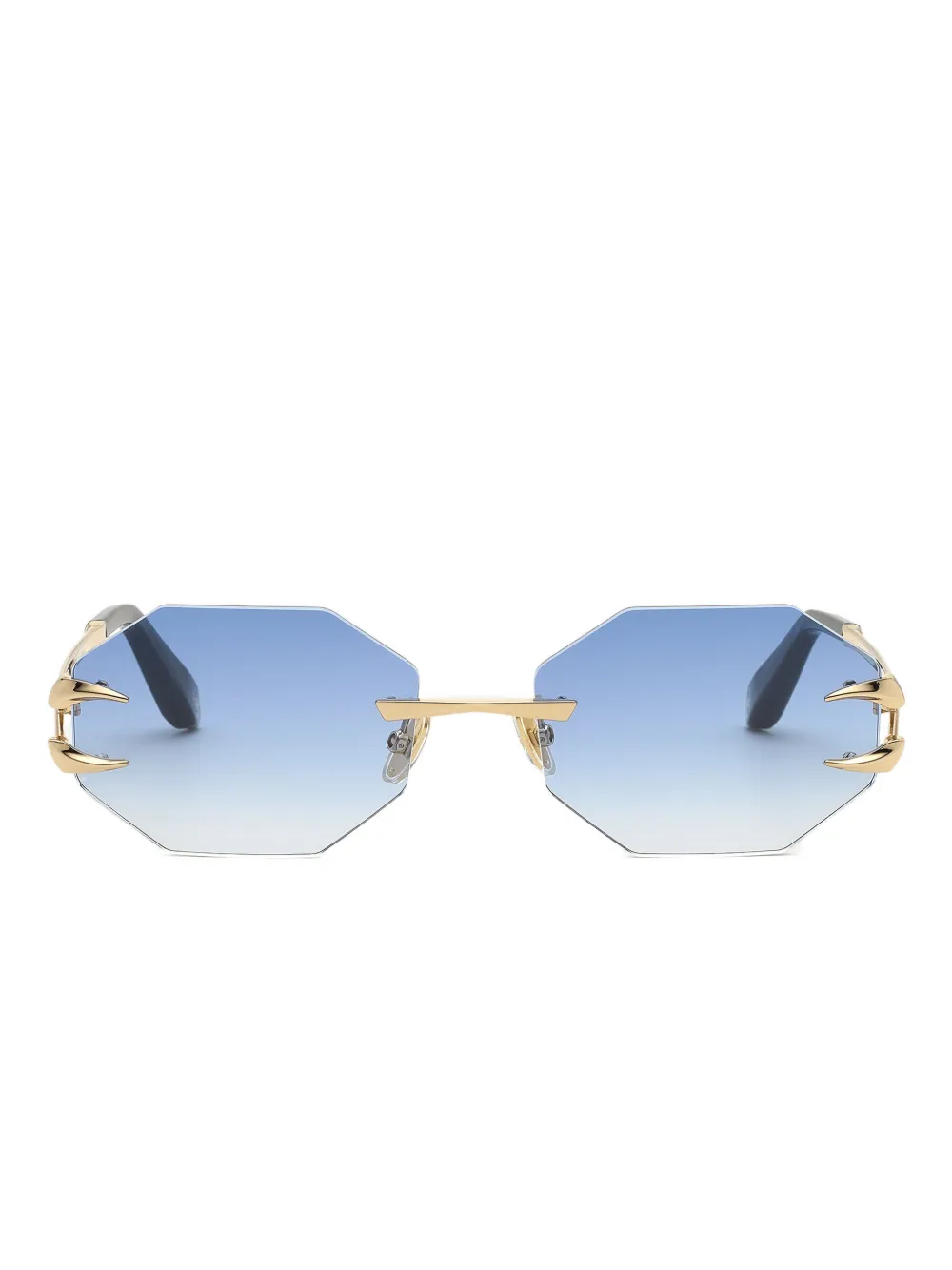 Roberto Cavalli geometic-frame sunglasses - Blu