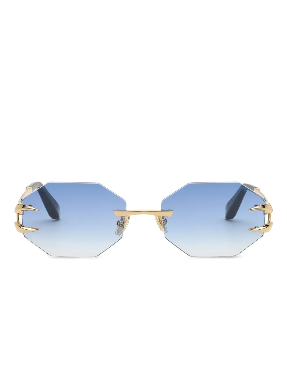 Roberto Cavalli geometic-frame sunglasses - Blu
