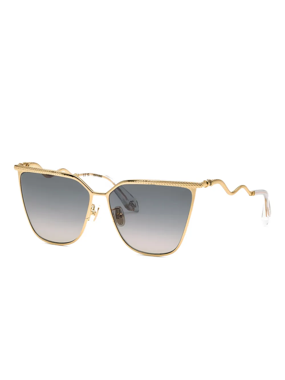Roberto Cavalli snake-effect sunglasses - Goud