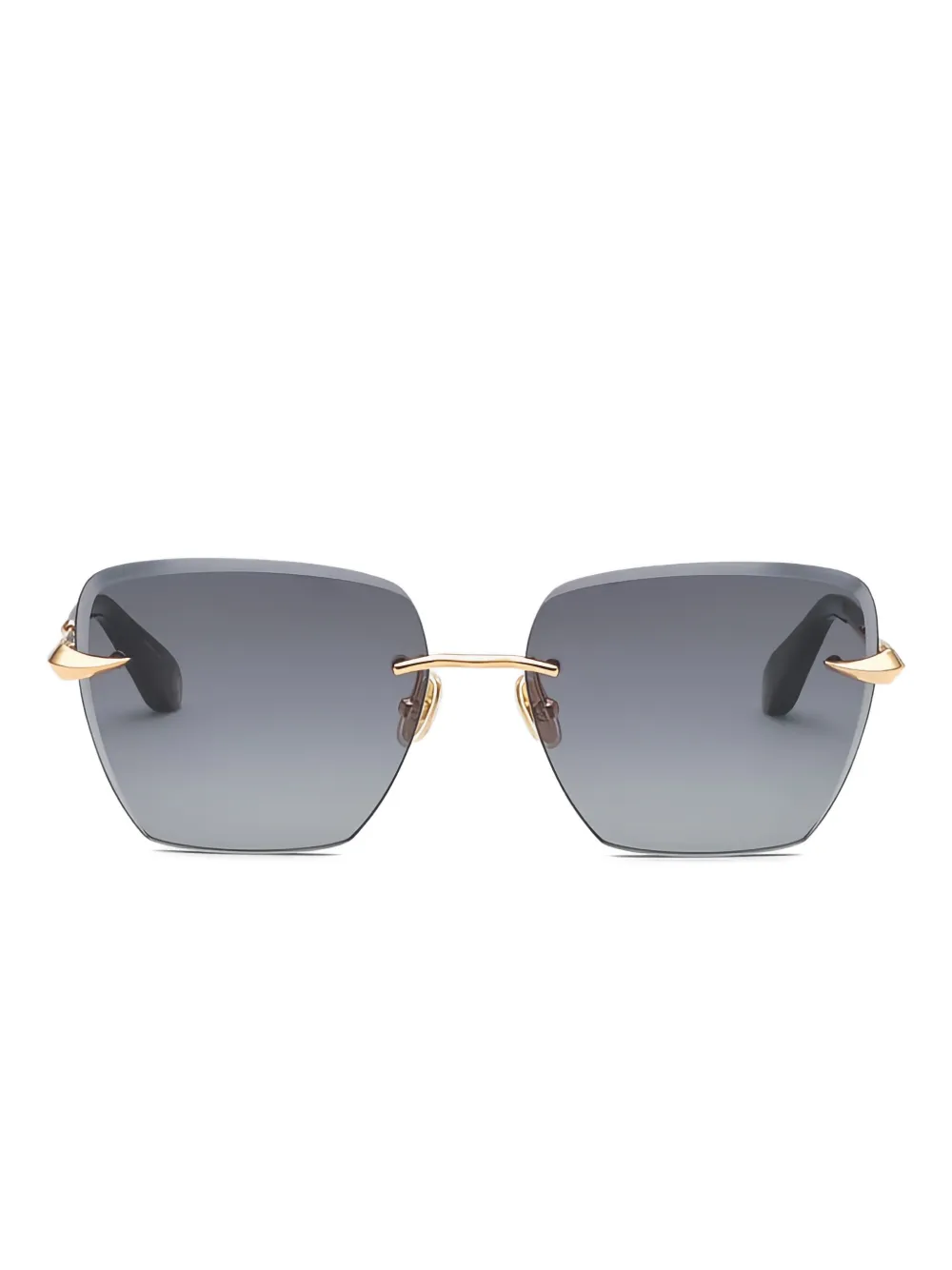 Roberto Cavalli rimless front sunglasses - Oro