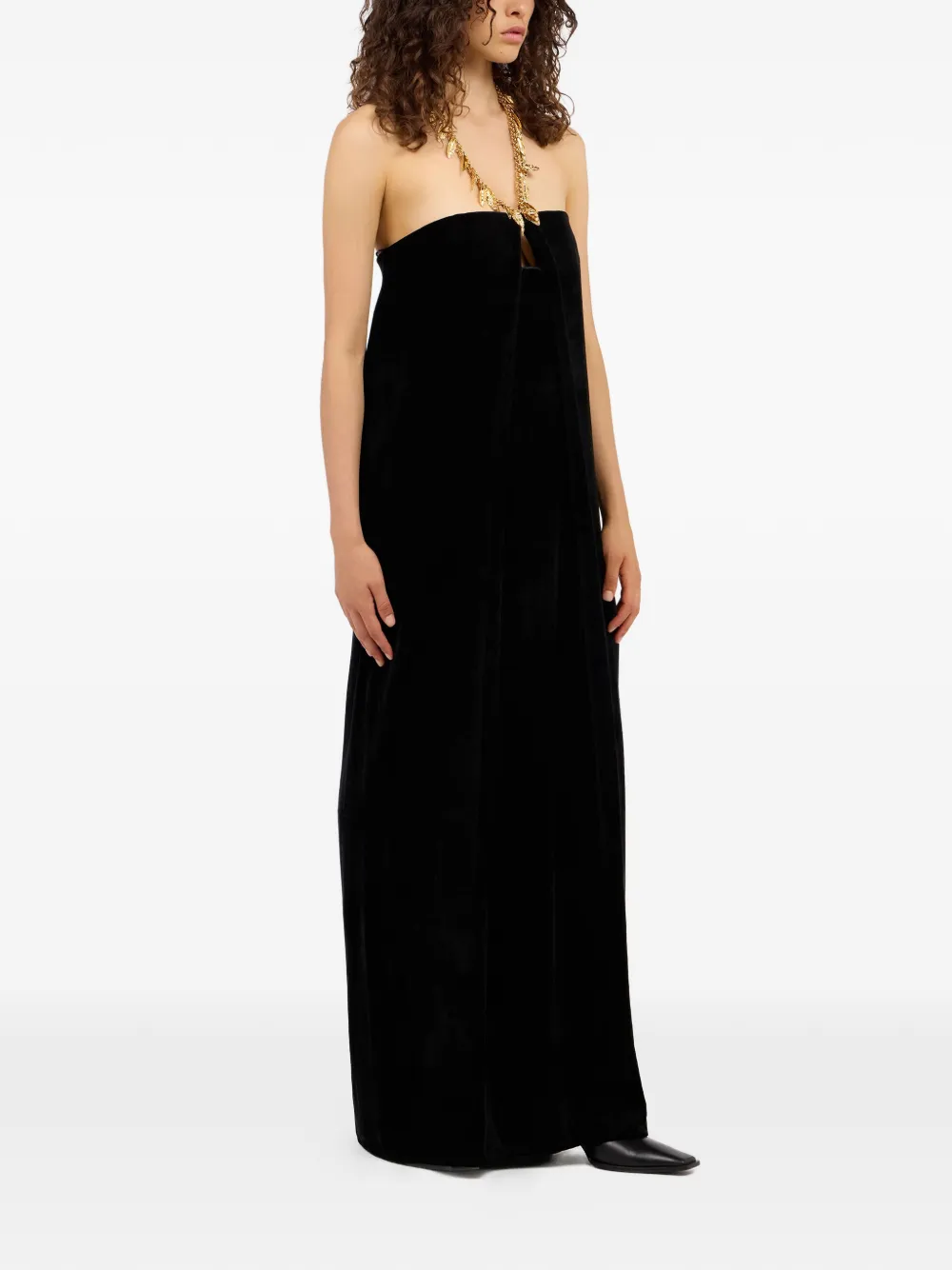 Roberto Cavalli Uitgesneden midi-jurk Zwart