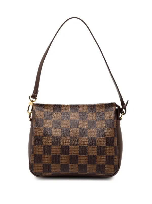Louis Vuitton Pre-owned 2001 Damier Ebene Trousse Pochette Handbag in Brown