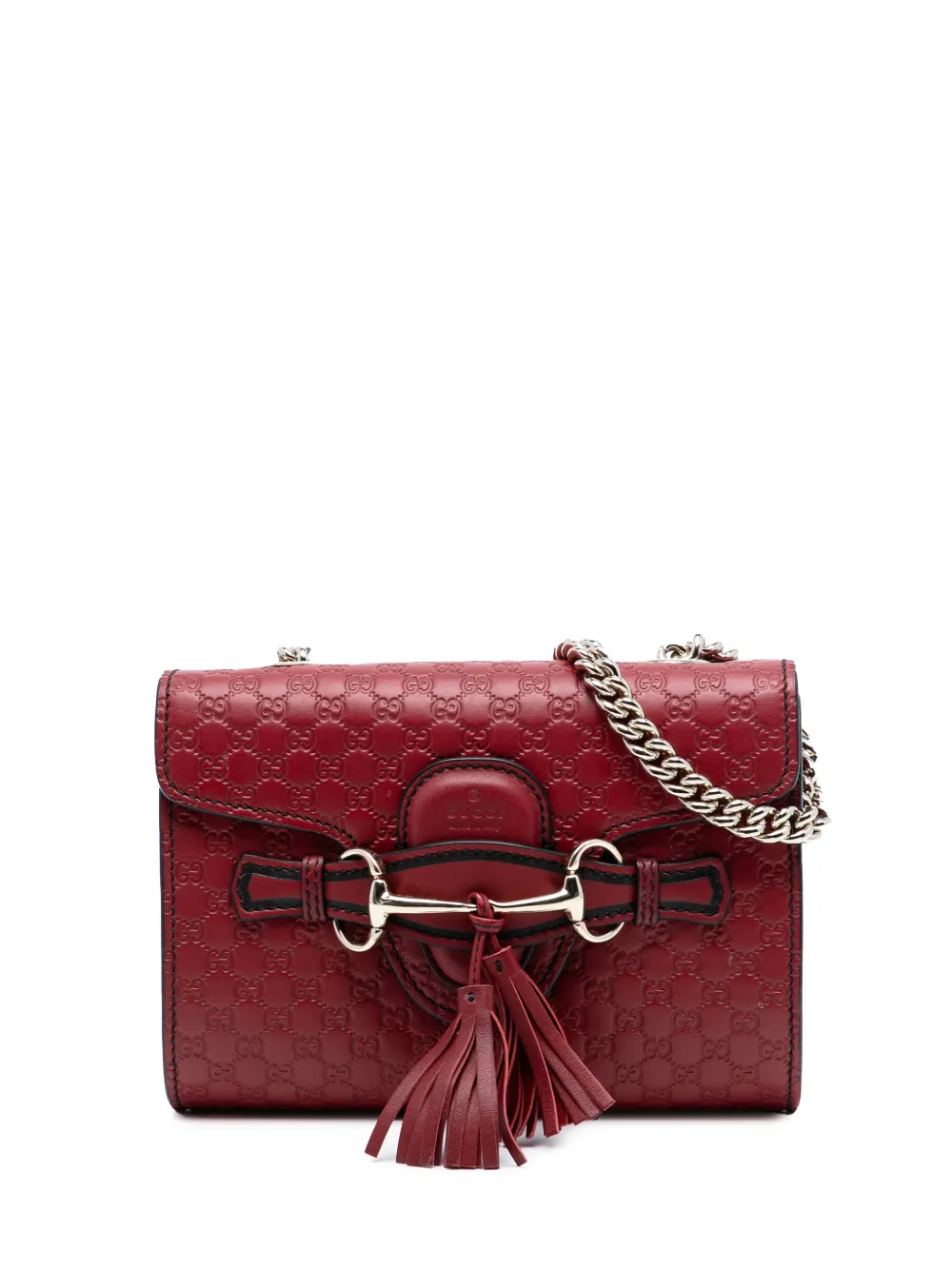 Gucci Pre-Owned 2016-2025 Mini Microguccissima Emily crossbody bag - Rosso