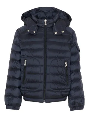 Moncler Enfant Jaqueta Maya Matelassê Com Capuz | Azul | FARFETCH BR