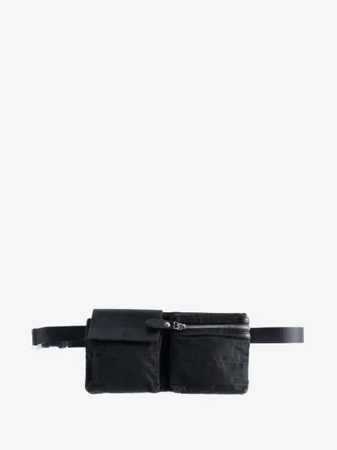 Fendi Pre-Owned 2010-2025 Zucca Canvas Double Pocket belt bag