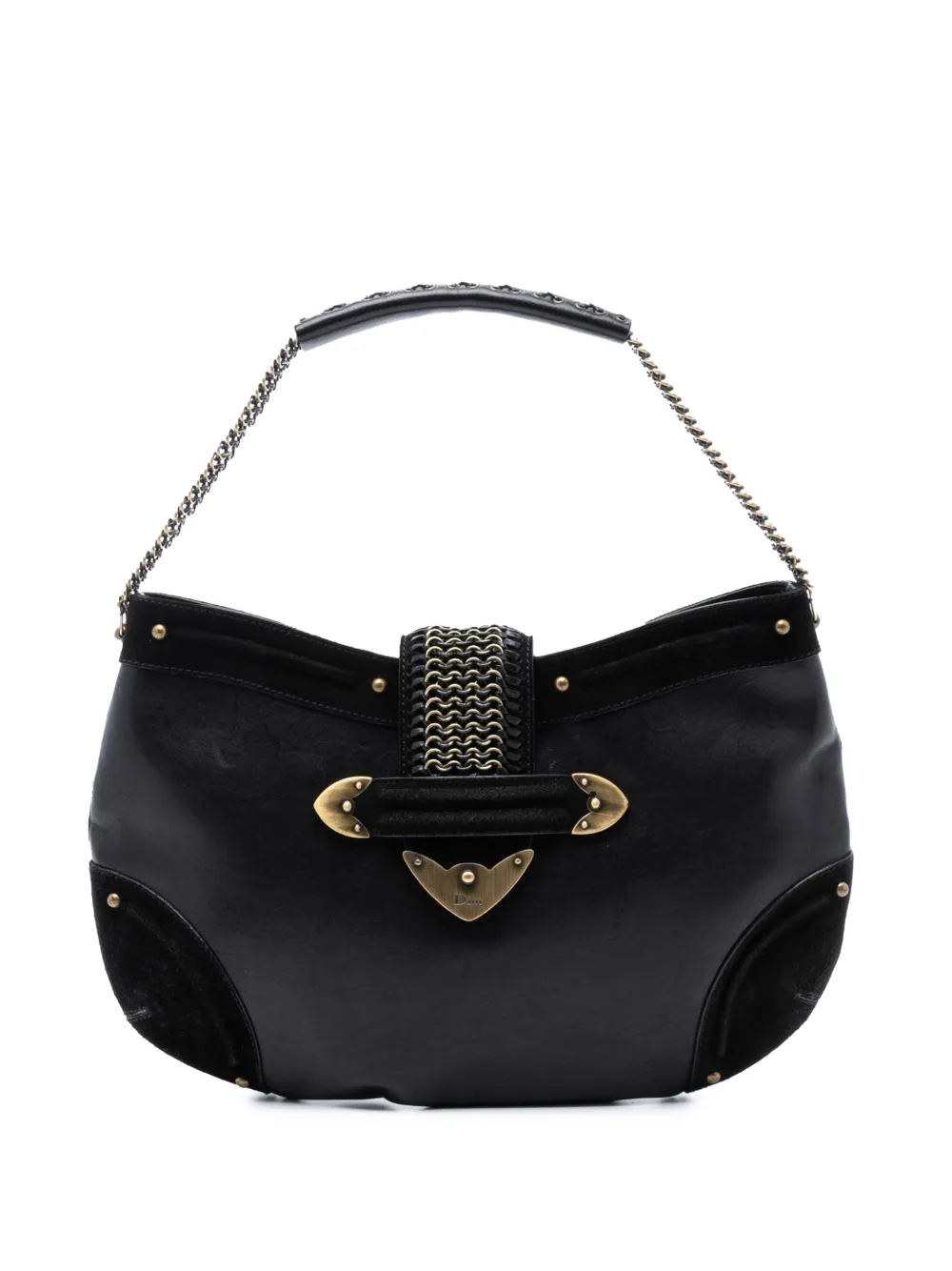 Christian Dior Pre-Owned 2007 Leather Jeanne hobo bag - Black