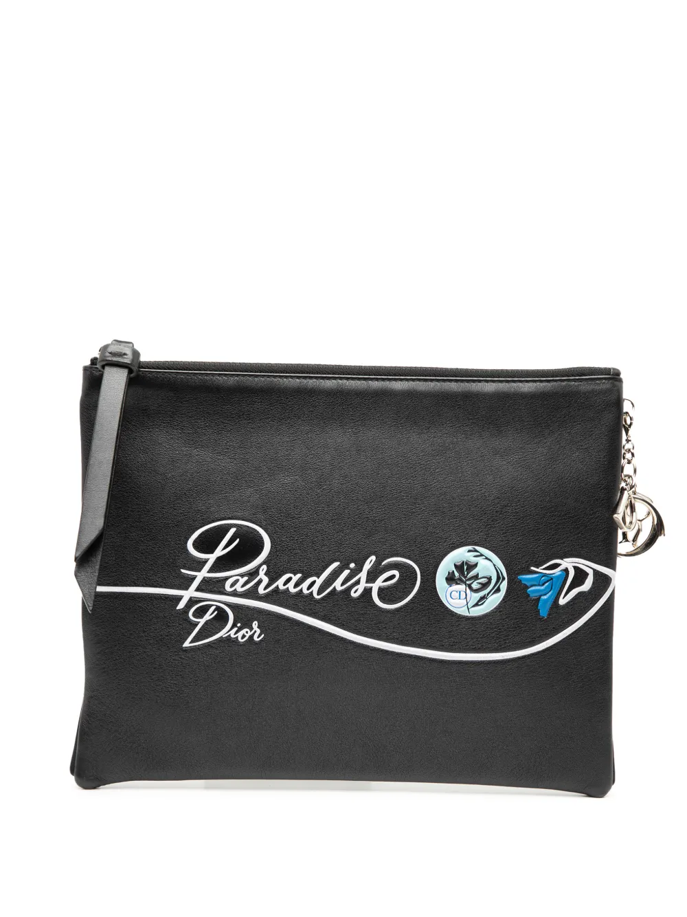 Christian Dior Pre-Owned 2015 Leather Diorissimo Voyageur clutch bag - Nero