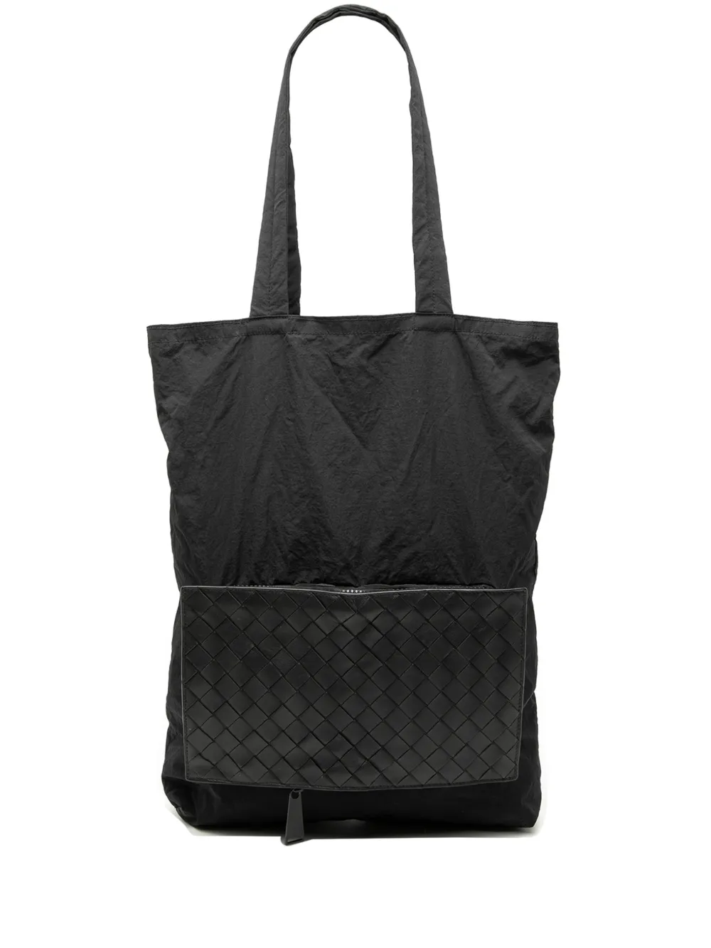 Bottega Veneta Pre-Owned 2012-2025 Intrecciato Trimmed Nylon Eco tote bag - Nero