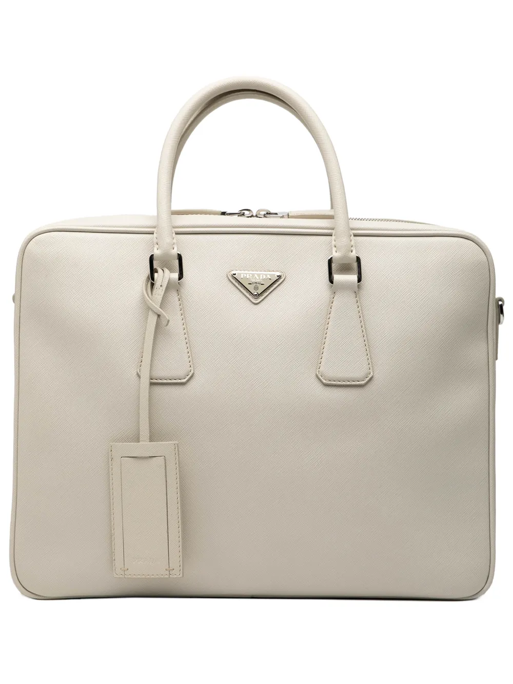 Prada Pre-Owned 2013-2025 Saffiano business bag - Bianco