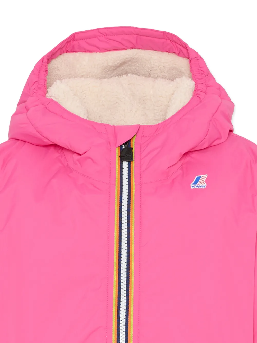 K Way Kids Gewatteerd jack met capuchon Roze
