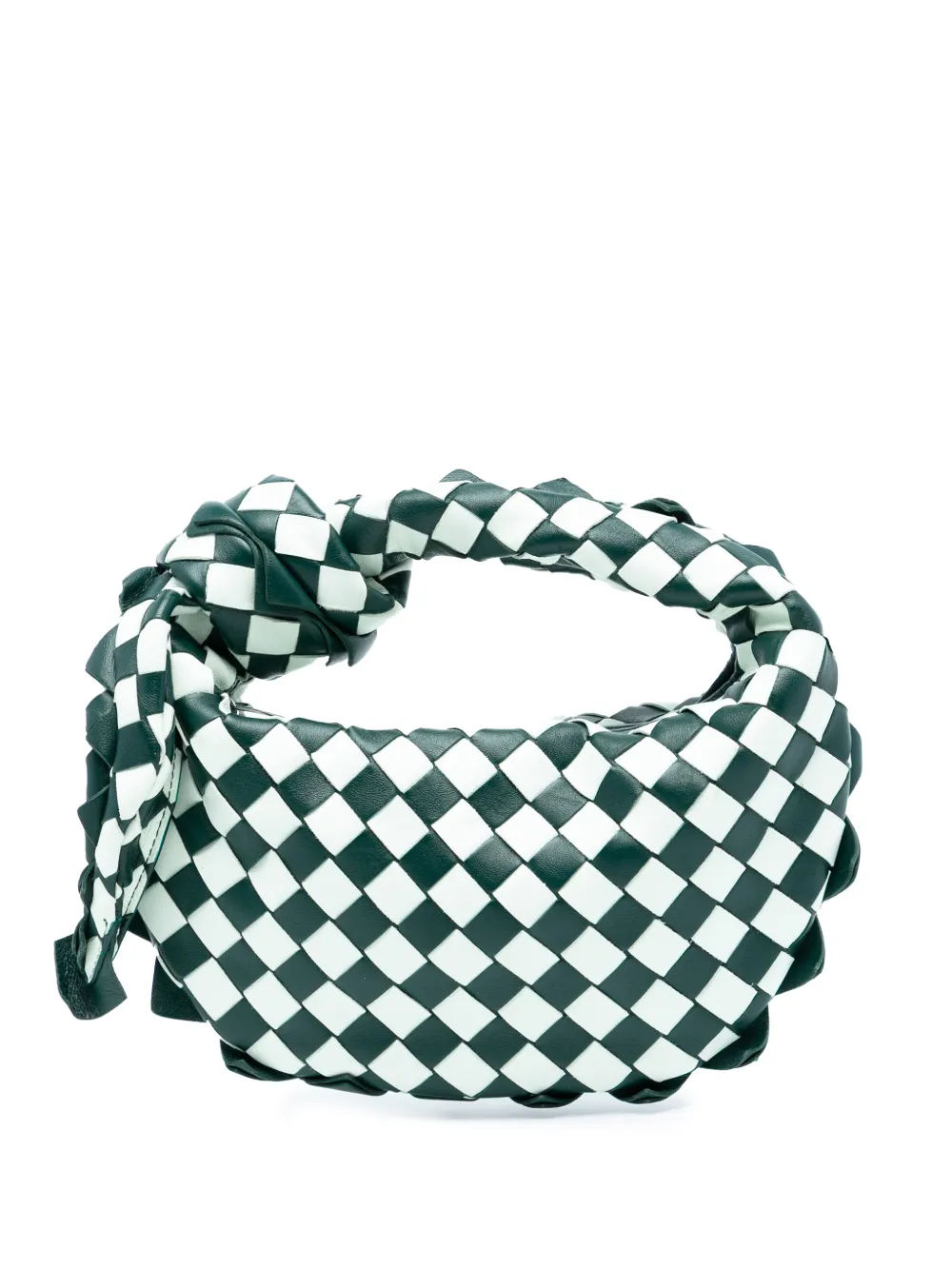 Bottega Veneta Pre-Owned 2012-2025 Mini Bicolor Nappa Intrecciato Dragon Jodie hobo bag - Verde