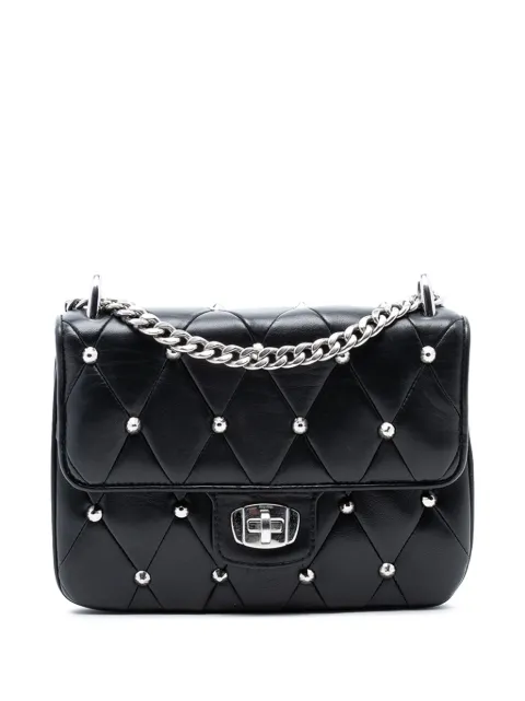 Miu Miu Pre-Owned 2021-2025 Studded Matelasse Leather crossbody bag