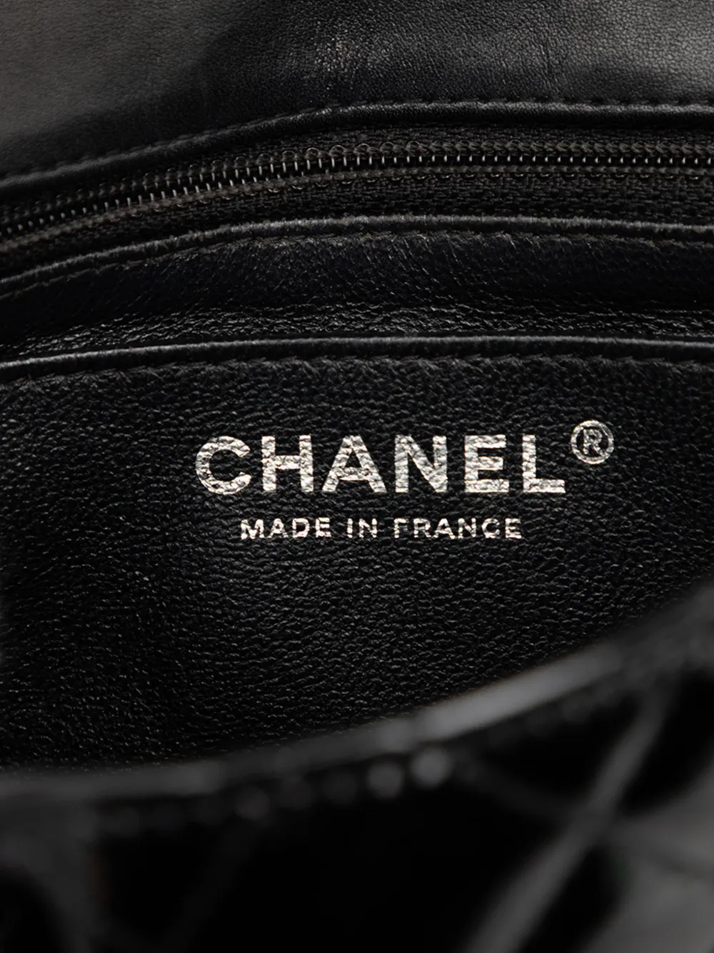 2014 Mini Square Classic Patent Single Flap Crossbody Bag
