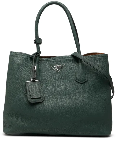 Prada Pre-Owned 2000-2025 Vitello Daino Double Handle Tote satchel