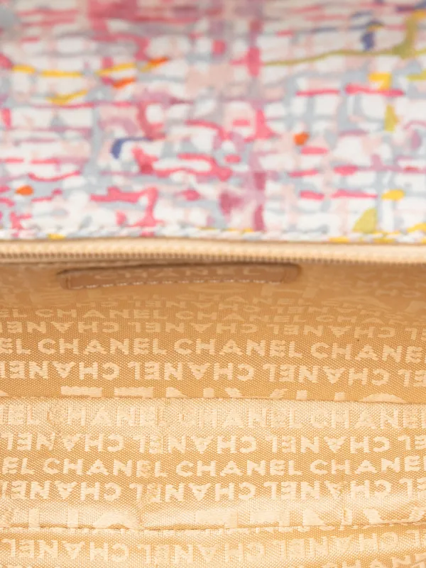 CHANEL Pre-Owned 2004-2005 Small Printed Canvas Watercolor Clover