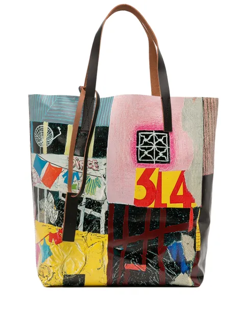 Marni Pre-Owned 2010-2025 Printed PVC tote bag