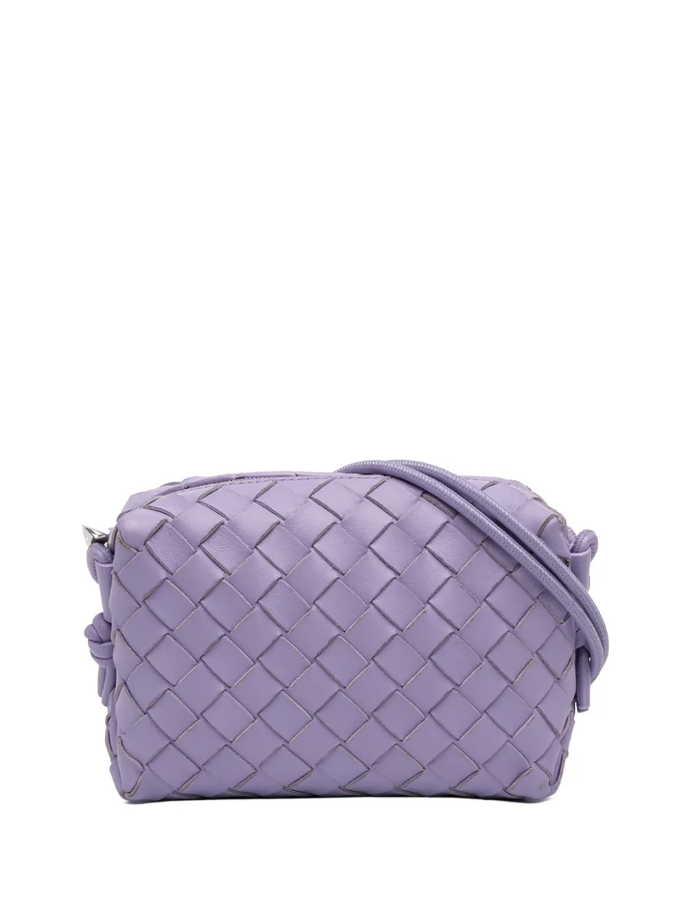 Bottega Veneta Pre-Owned 2012-2025 Mini Lambskin Intrecciato Loop Camera Bag crossbody bag - Viola