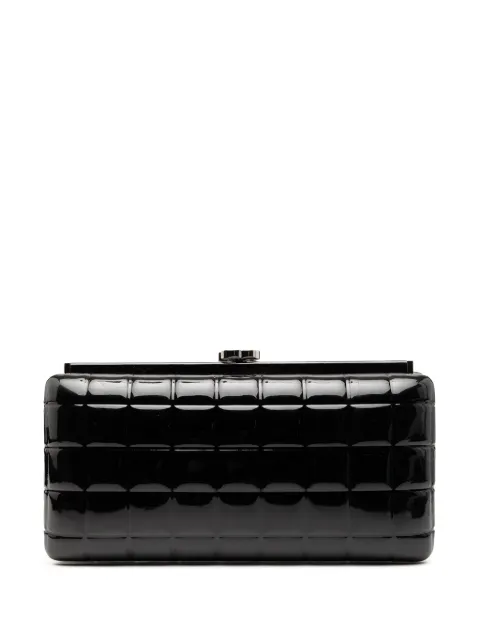 CHANEL Pre-Owned 2006-2008 CC Chocolate Bar Patent Frame clutch bag