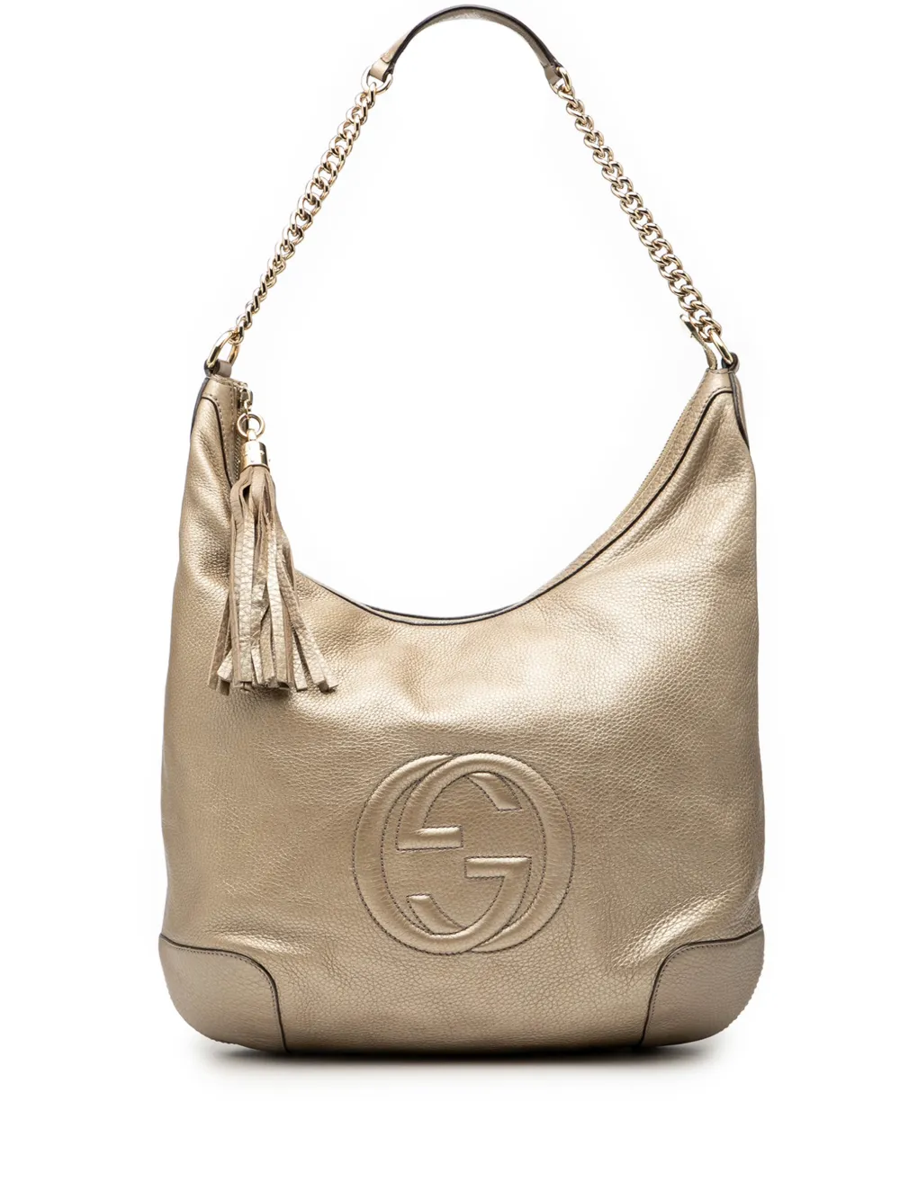 Gucci Pre-Owned 2000-2015 Metallic Leather Soho shoulder bag - Oro