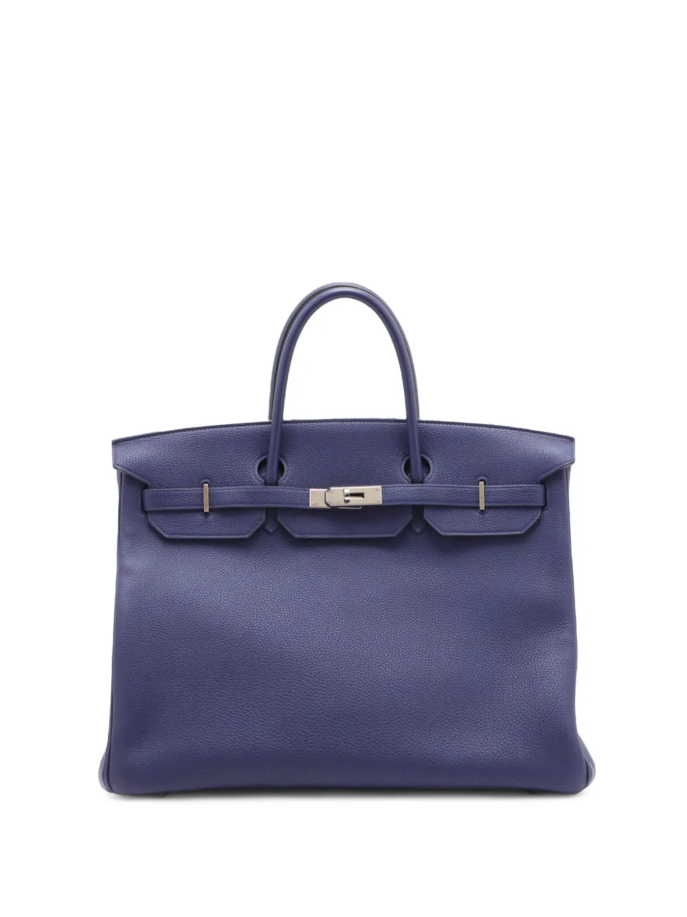 Hermès Pre-Owned 2018 Togo Birkin Retourne 40 handbag - Blue