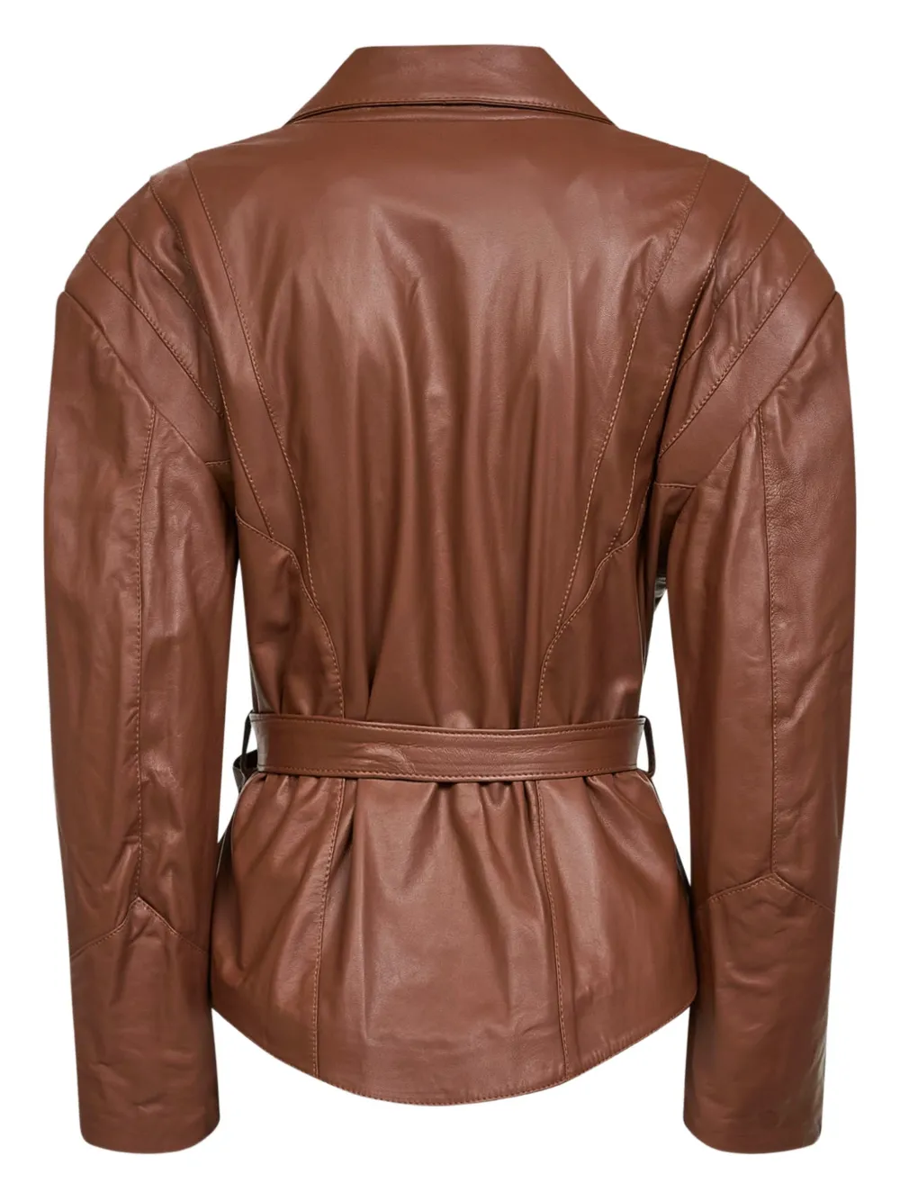 Blanca Vita Jas met riem Bruin