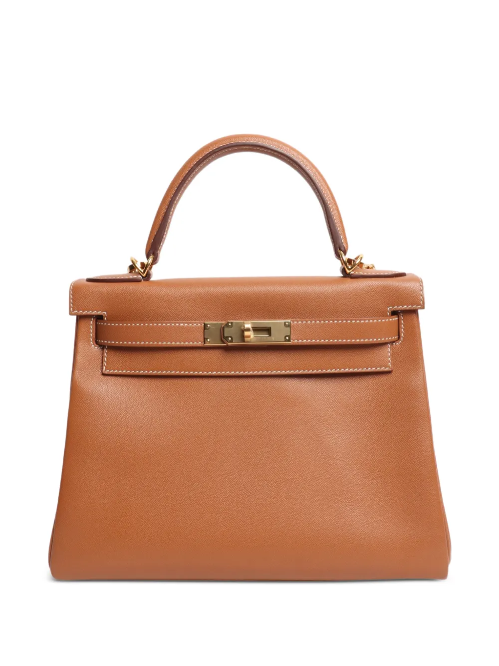 Hermès Pre-Owned Kelly 28 II Retourne leather tote bag - Marrone