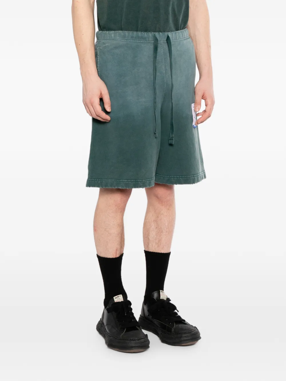 Maison MIHARA YASUHIRO Sun Faded Like sweat shorts Groen