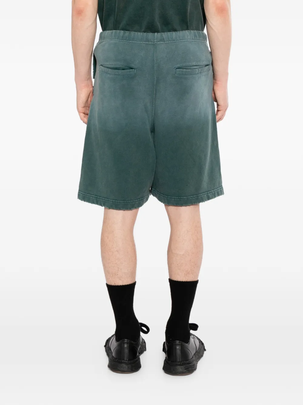 Maison MIHARA YASUHIRO Sun Faded Like sweat shorts Groen