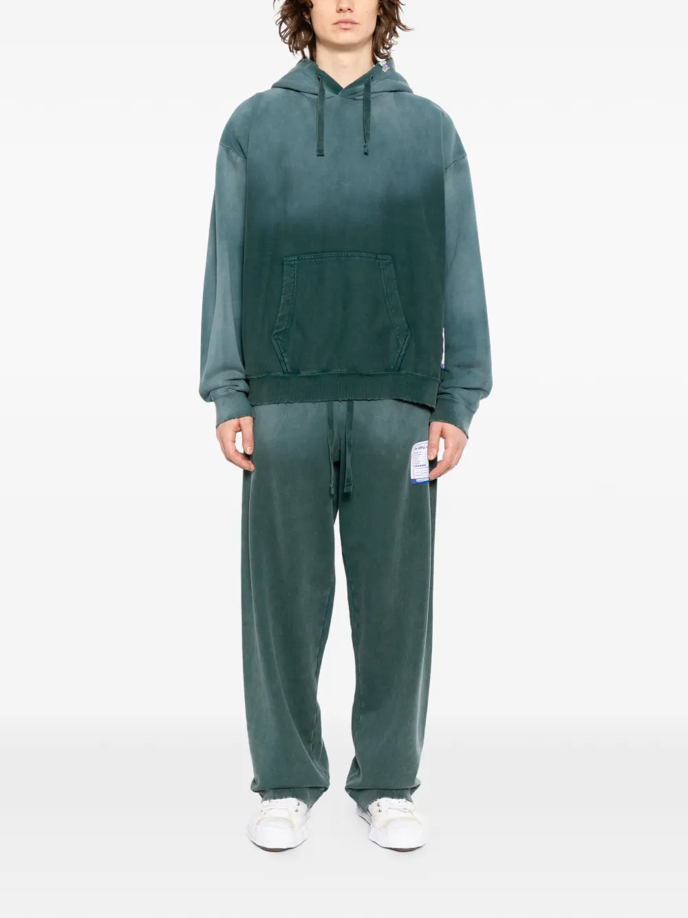 Maison MIHARA YASUHIRO Sun Faded Like hoodie Groen