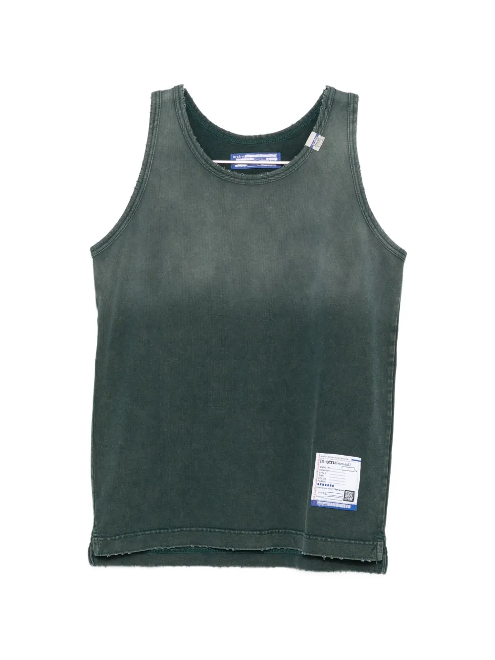Maison MIHARA YASUHIRO Sun Faded Like tank top - Verde