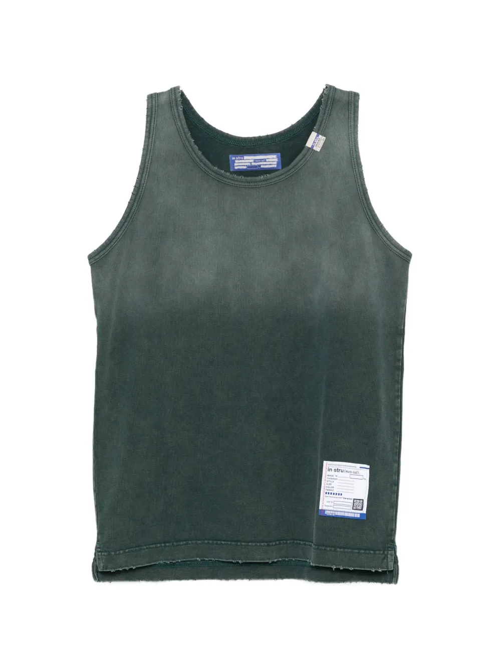 Maison MIHARA YASUHIRO Sun Faded Like tank top - Verde