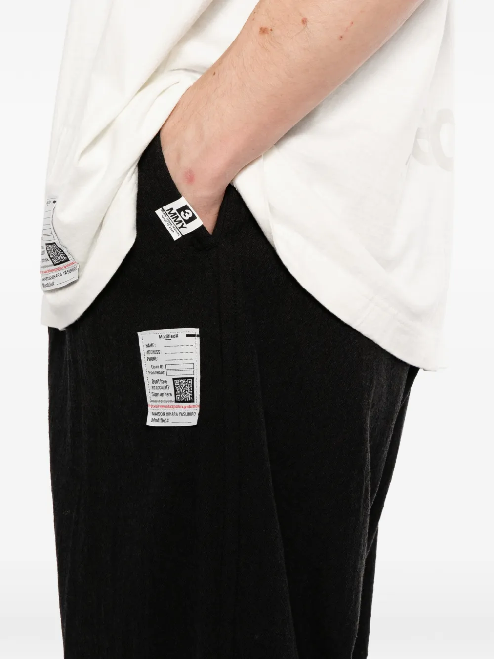 Maison MIHARA YASUHIRO Gelaagde broek Zwart