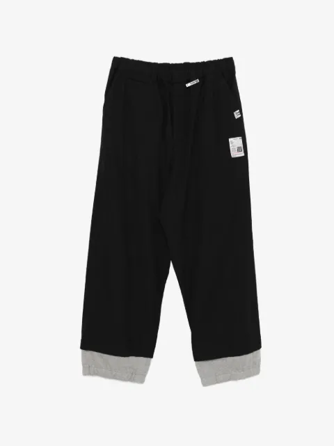 Maison MIHARA YASUHIRO layered wool trousers