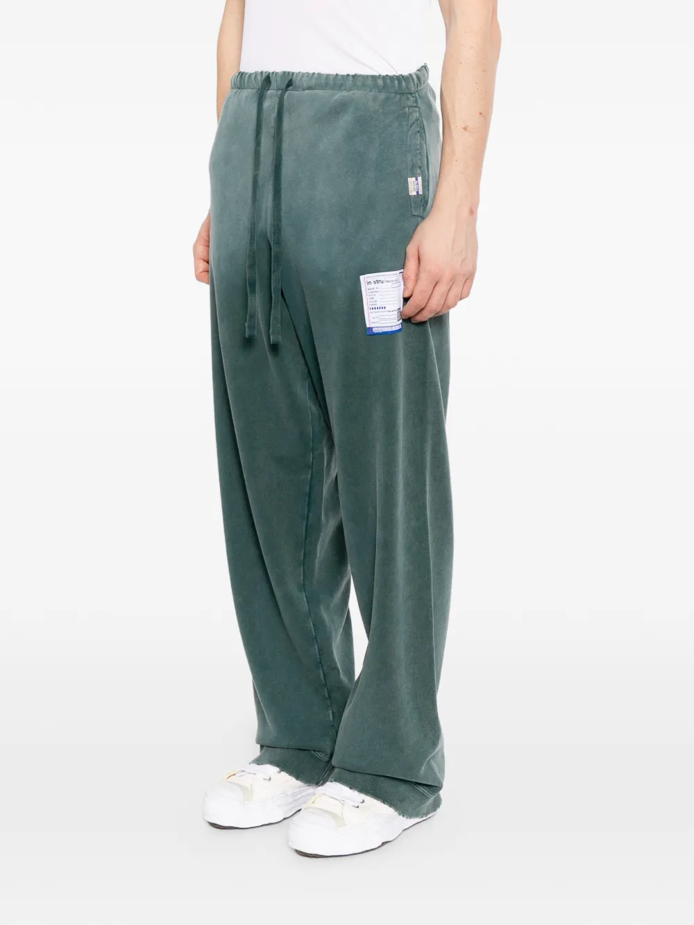  Maison Mihara Yasuhiro Sun Faded Like Track Pants - Green 