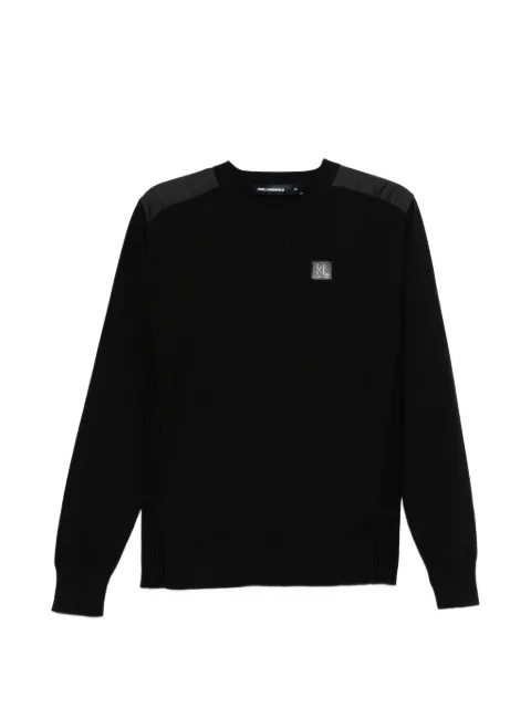 Karl Lagerfeld logo-appliqué sweater