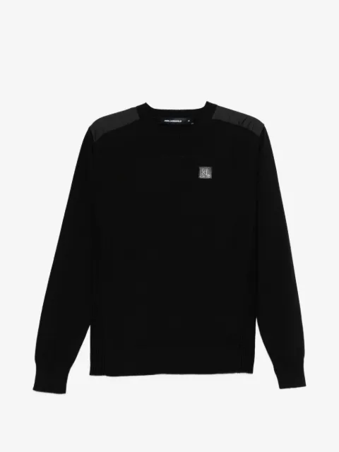 Karl Lagerfeld logo-appliqué sweater