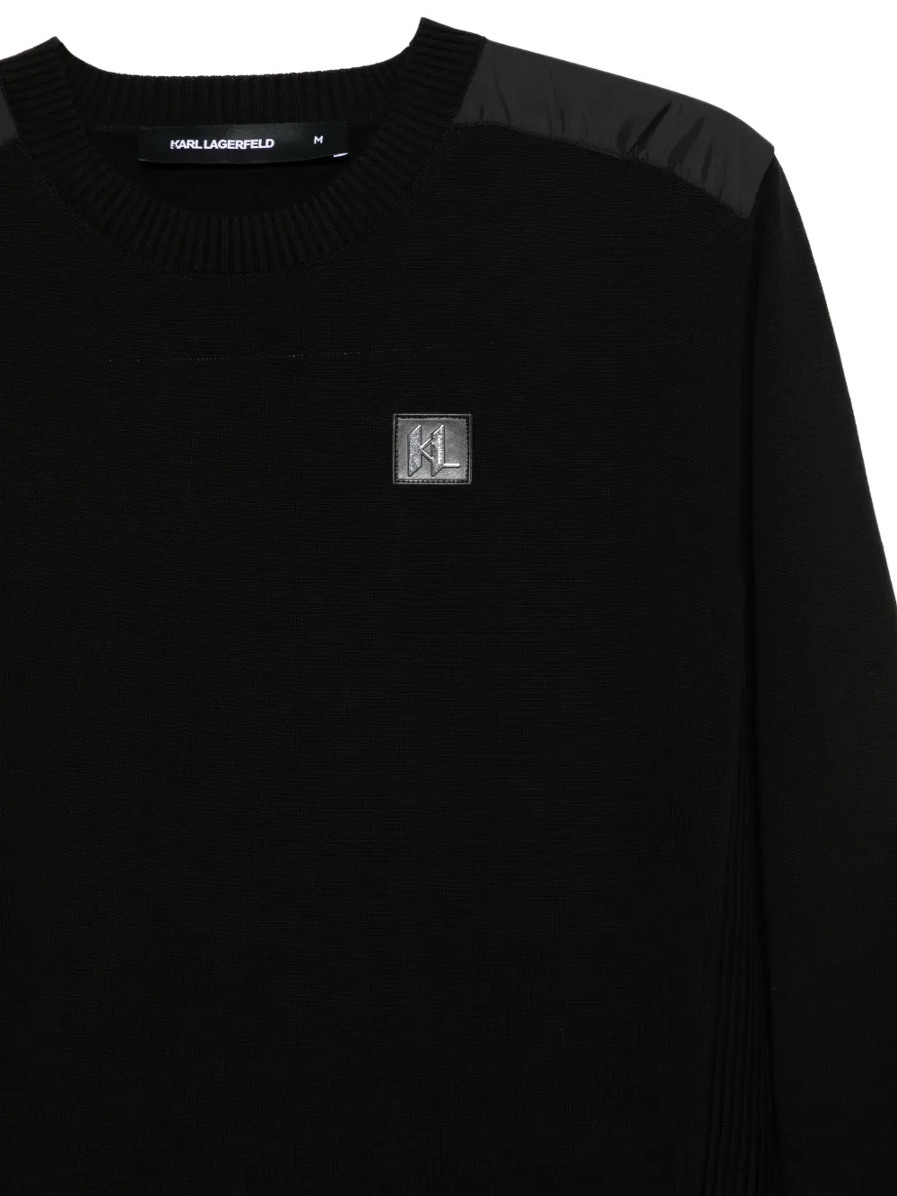 Karl Lagerfeld Trui met logo-applicatie Zwart