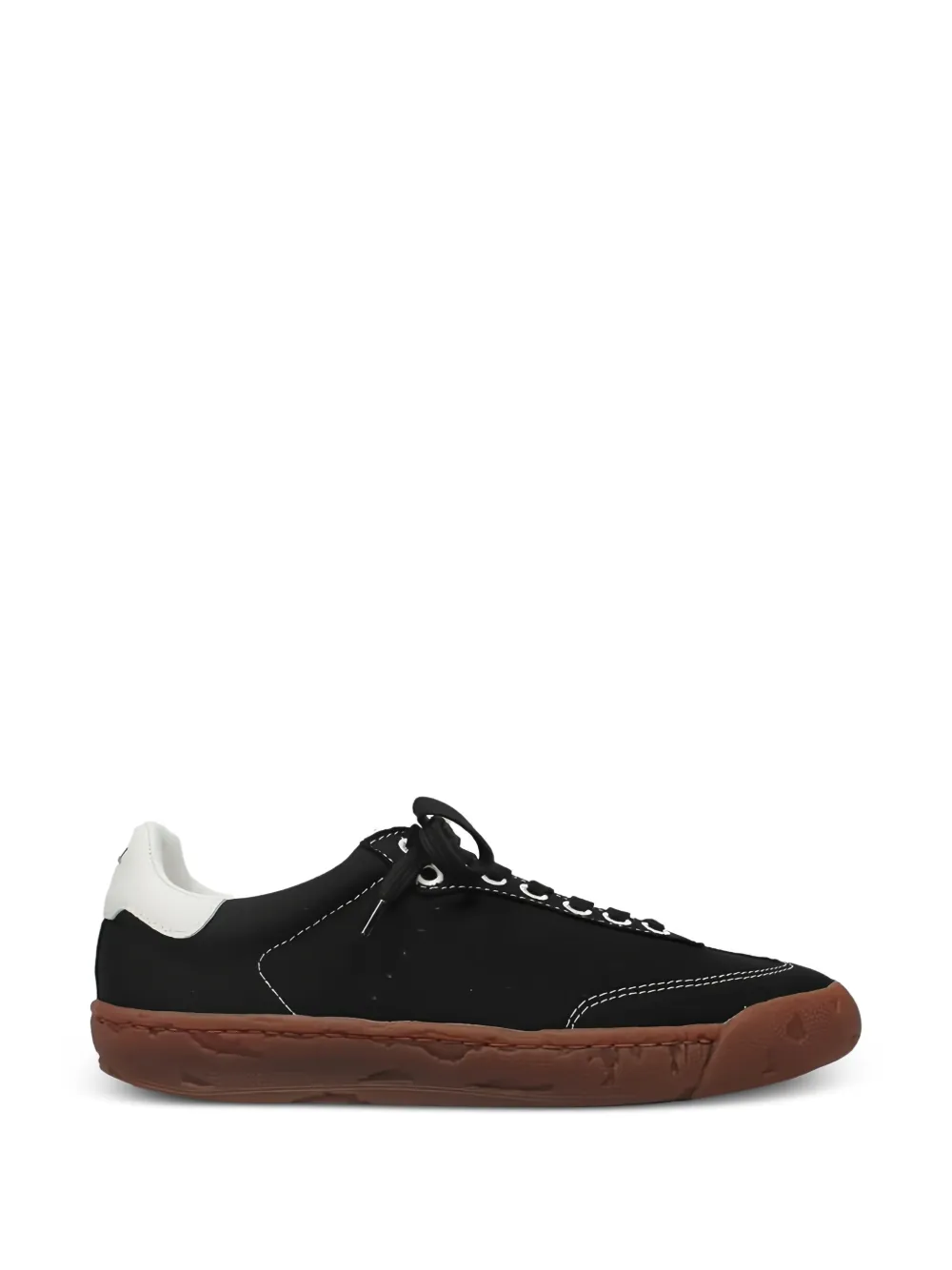 Maison MIHARA YASUHIRO contrast-stitching leather sneakers - Nero