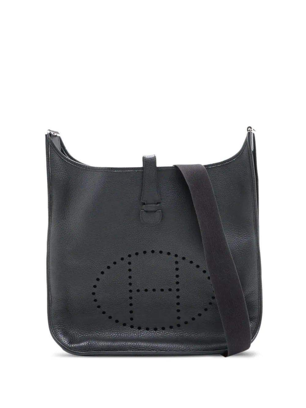 Hermès Pre-Owned 2005 Evelyne TGM perforated leather tote bag - Black