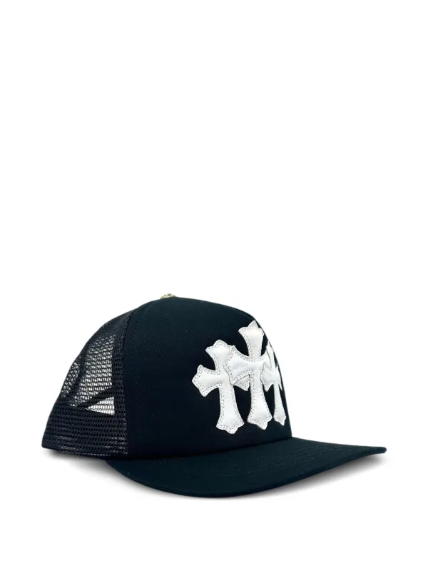 帽子 Chrome Hearts Trucker Cap CH Black/White Chrome Hearts Cemetary Cross CH Trucker Cap | Black | FARFETCH ZA
