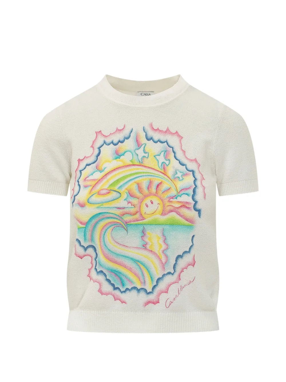 Casablanca graphic short-sleeves T-shirt - Toni neutri