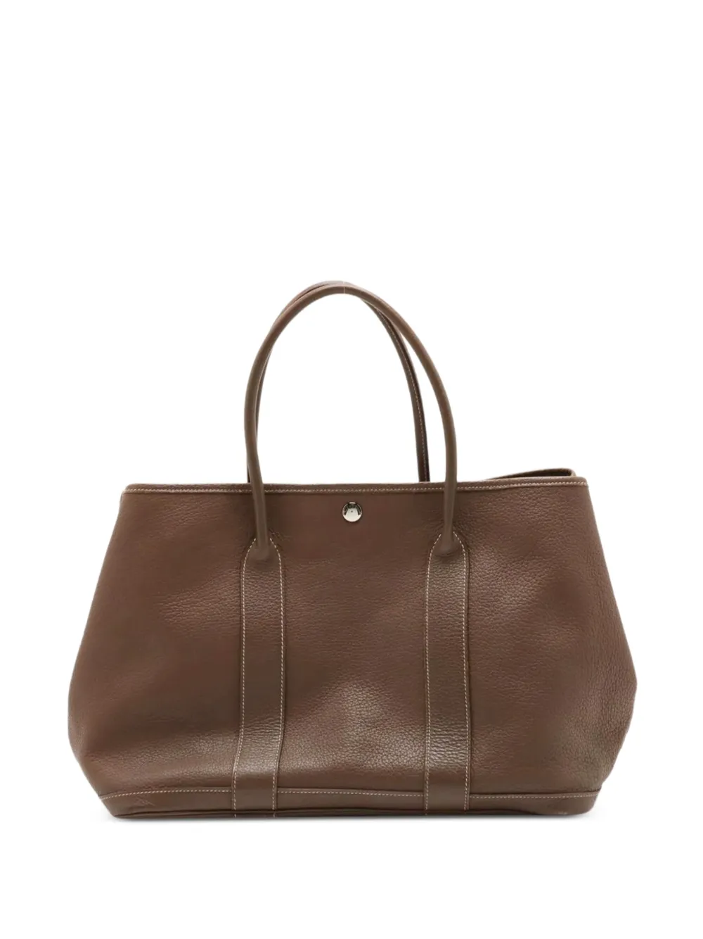Hermès Pre-Owned 2007 Garden Party 36 top-handle leather tote bag - Marrone
