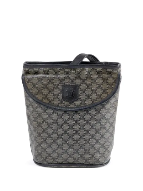 Celine Pre-Owned 1980s Macadam-canvas bucket bag