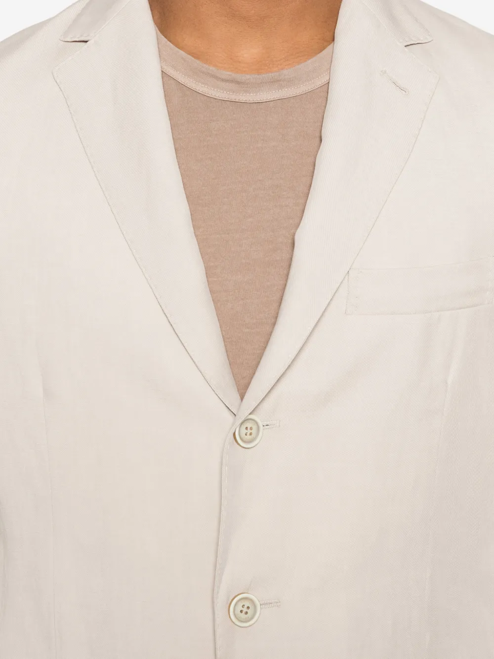 Eleventy Blazer met enkele rij knopen Beige