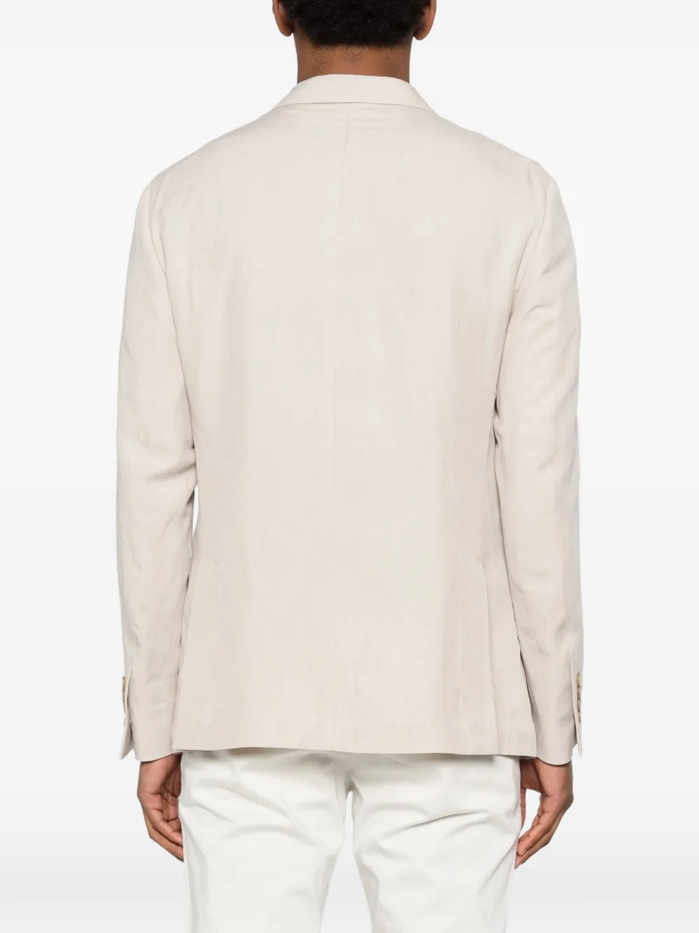 Eleventy Blazer met enkele rij knopen Beige