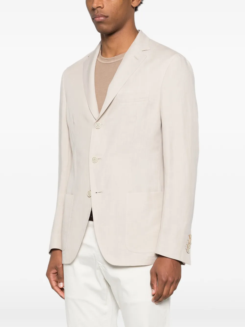  Eleventy Single-breasted Blazer - Neutrals 
